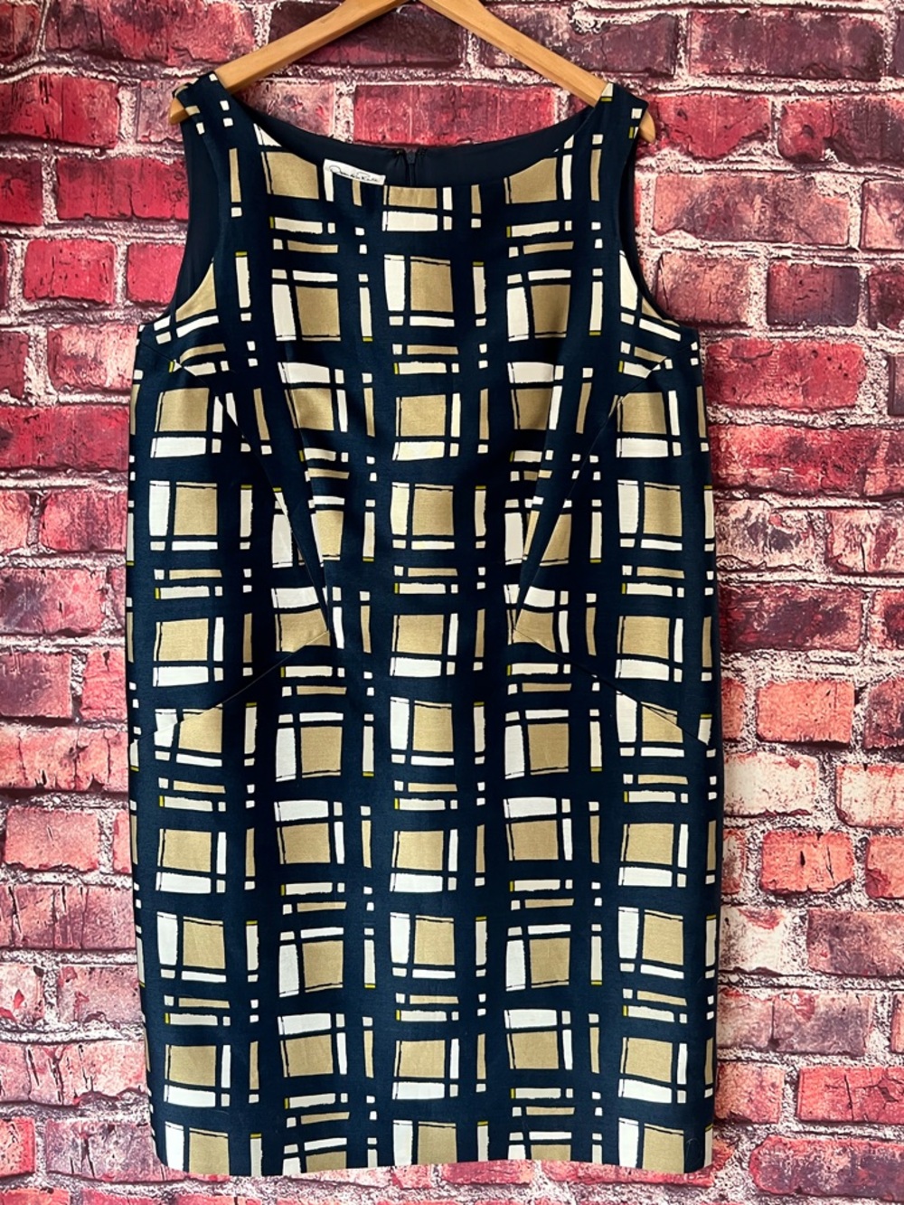Oscar de la Renta Spring 2009 Grid Shift Dress 14